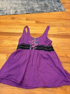 Free People Purple Embellished Tank Dress